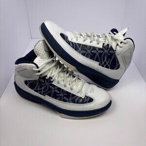 Air Jordan Icons White Midnight Navy 383852-102 Men's Size 12 Basketball Shoes